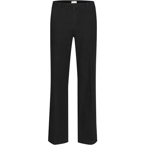 Schwarze Waschung Lockere Hose - My Essential Wardrobe - Modalova