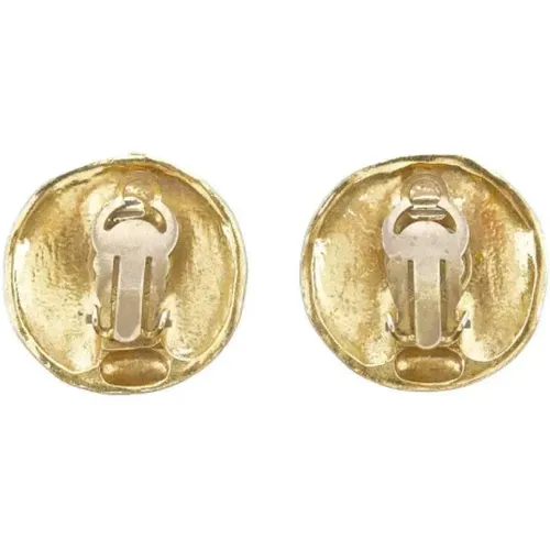 Gebrauchte Goldene Metall Chanel Ohrringe - Chanel Vintage - Modalova