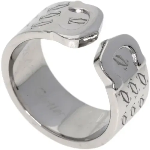 Pre-owned Jewellery, female, , Size: ONE SIZE Pre-owned White Gold rings - Cartier Vintage - Modalova