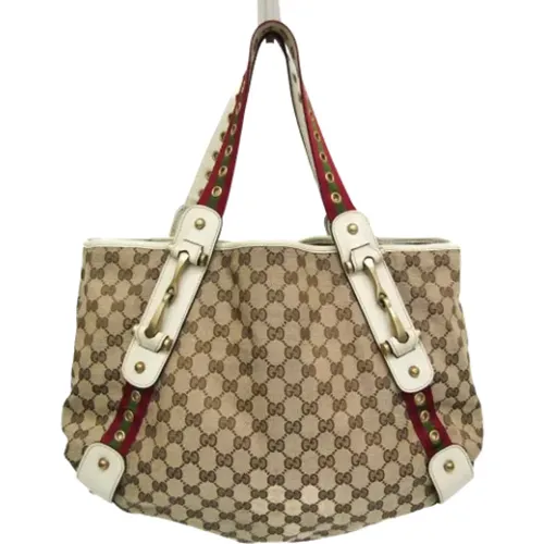 Pre-owned Tote Bags, female, , Size: ONE SIZE Pre-owned Canvas gucci-bags - Gucci Vintage - Modalova