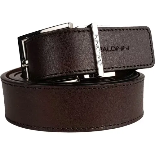 Belts, male, , Size: 90 CM Reversible Leather Belt in - Baldinini - Modalova