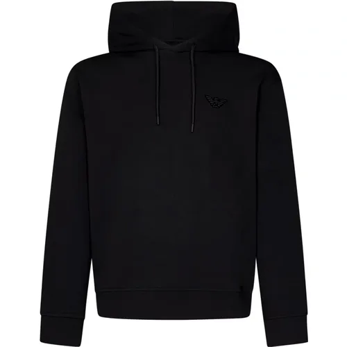 Schwarzer Sweatshirt Aw24 Stilvolles Design - Emporio Armani - Modalova