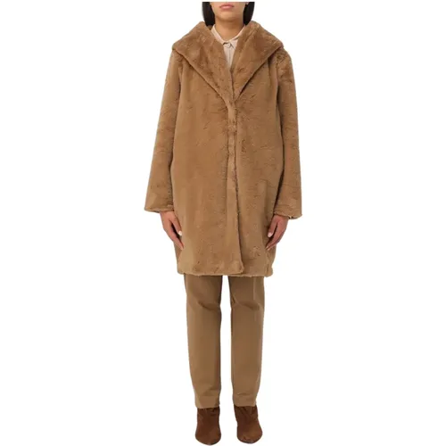 Faux Fur Coat , female, Sizes: S - Kaos - Modalova