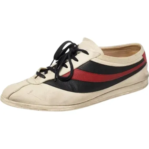 Pre-owned Sneakers, female, , Size: 14 US Pre-owned Leather sneakers - Gucci Vintage - Modalova