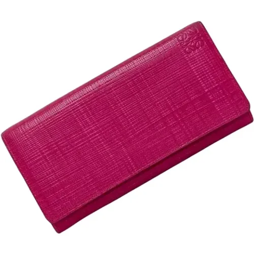 Pre-owned Leather wallets , female, Sizes: ONE SIZE - Loewe Pre-owned - Modalova