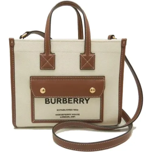 Pre-owned Tote Bags, female, , Size: ONE SIZE Pre-owned Leather totes - Burberry Vintage - Modalova