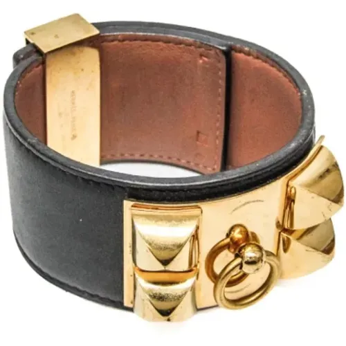 Pre-owned Jewellery, female, , Size: ONE SIZE Pre-owned Leather bracelets - Hermès Vintage - Modalova