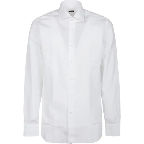 Weißes Hals Shirt , Herren, Größe: XL - Barba Napoli - Modalova