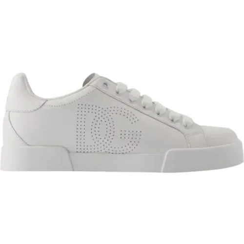 Leather sneakers , female, Sizes: 6 UK, 8 UK, 7 UK, 3 UK, 5 UK - Dolce & Gabbana - Modalova