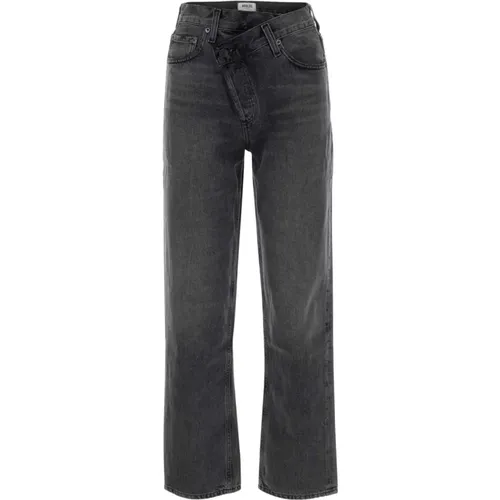 Grey Denim Jeans - Stylish and Trendy , female, Sizes: W28 - Agolde - Modalova