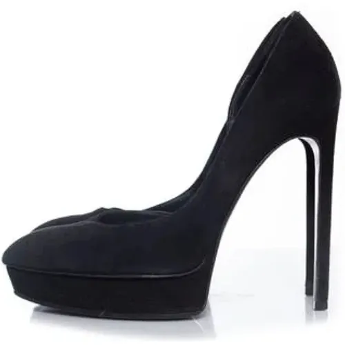 Pre-owned Suede heels , female, Sizes: 5 UK - Saint Laurent Vintage - Modalova