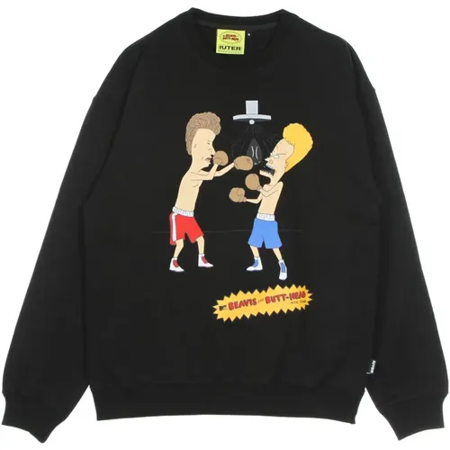 Sweatshirts, male, , Size: S Beavis & Butthead Crewneck Sweatshirt - Iuter - Modalova