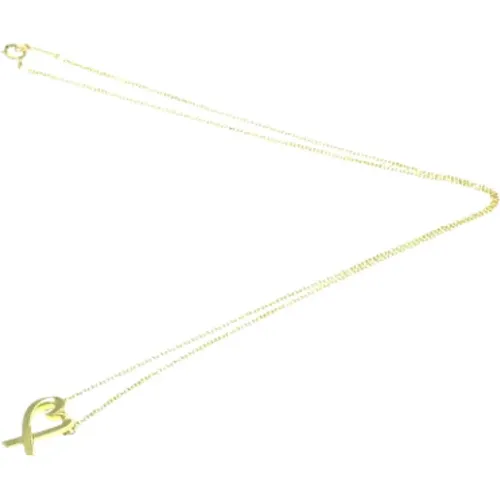 Pre-owned Gold necklaces , female, Sizes: ONE SIZE - Tiffany & Co. Pre-owned - Modalova