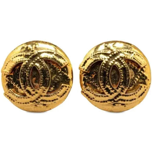 Pre-owned Jewellery, female, , Size: ONE SIZE Pre-owned Metal earrings - Chanel Vintage - Modalova