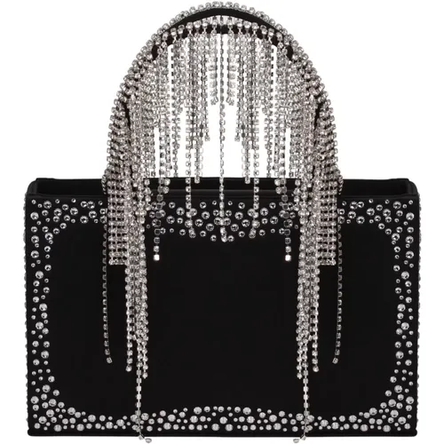 Crystal-Fringe Mini Bag , female, Sizes: ONE SIZE - Kara - Modalova