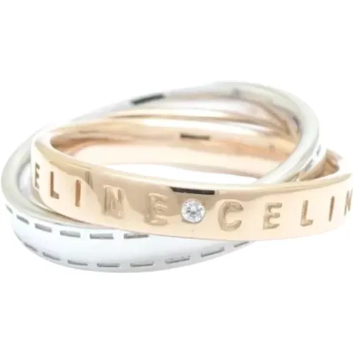 Pre-owned Jewellery, female, , Size: ONE SIZE Pre-owned Rose Gold rings - Celine Vintage - Modalova