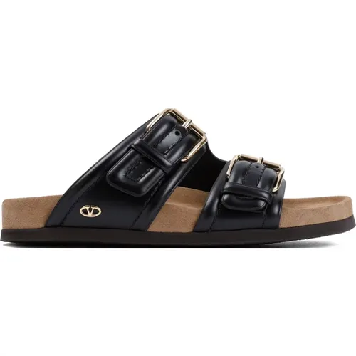 Leather Slide Sandals Ss24 , female, Sizes: 3 UK, 7 UK - Valentino Garavani - Modalova