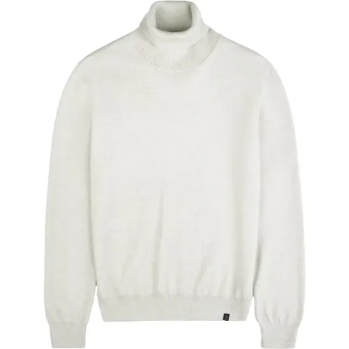 Off White Turtleneck Sweater , Herren, Größe: 2XL - Fay - Modalova