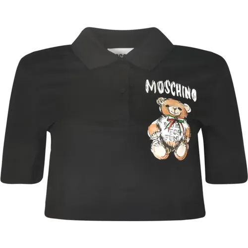 Stylish T-shirts and Polos Collection , female, Sizes: XS - Moschino - Modalova