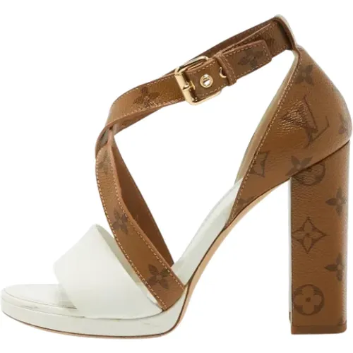 Pre-owned Canvas sandals , female, Sizes: 7 UK - Louis Vuitton Vintage - Modalova