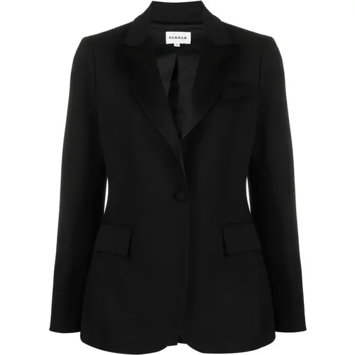 Blazers, female, , Size: XL Wool Tuxedo Jacket - P.a.r.o.s.h. - Modalova