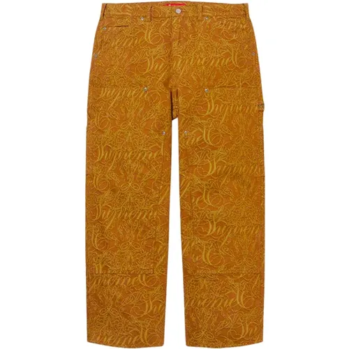 Limited Edition Jacquard Denim Painter Pant , male, Sizes: W36, W30, W38 - Supreme - Modalova