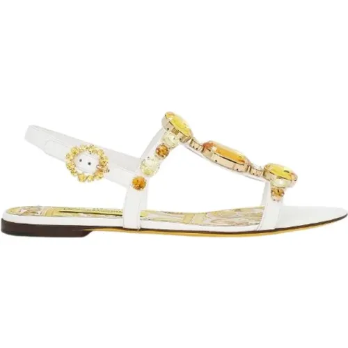 Verzierte Sandalen aus Lackleder - Dolce & Gabbana - Modalova