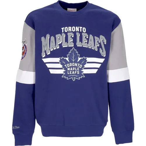 Sweatshirts, male, , Size: XL Toronto Maple Leafs Crewneck Sweatshirt - Mitchell & Ness - Modalova