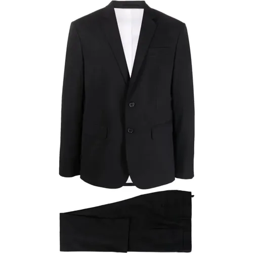 Single Breasted Suits, male, , Size: L Classic Single-Breasted Two-Piece Suit - Dsquared2 - Modalova