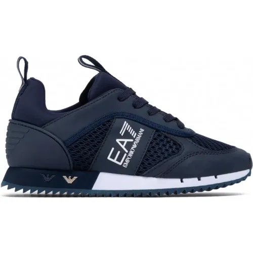 Blue Unisex Sneaker Training Shoes , male, Sizes: 12 2/3 UK, 2 UK, 10 UK, 4 UK, 9 1/3 UK, 3 1/2 UK, 5 1/3 UK, 11 1/3 UK, 7 1/3 UK - Emporio Armani EA7 - Modalova