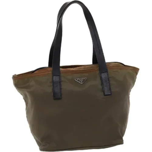 Brun Nylon Prada Handbag , female, Sizes: ONE SIZE - Prada Vintage - Modalova