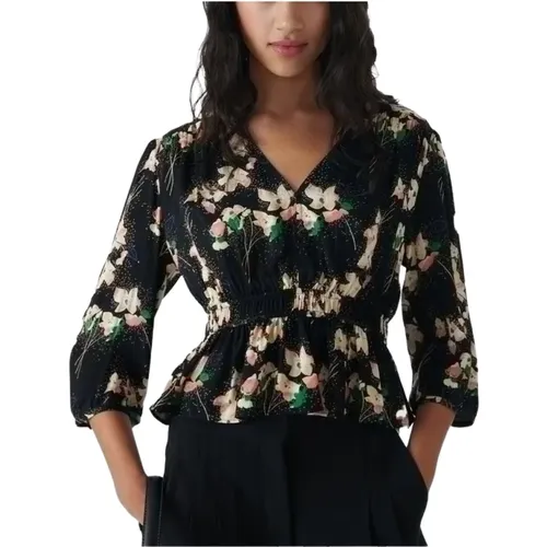 Blumen Peplum Bluse , Damen, Größe: XS - BA&SH - Modalova