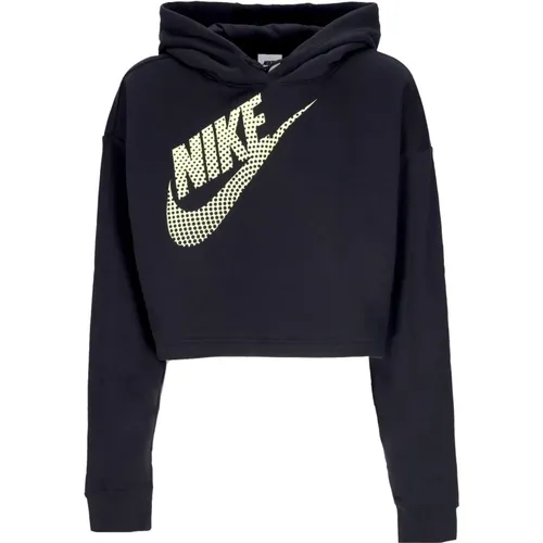 Hoodies, female, , Size: M Crop Hoodie Sportswear Fleece - Nike - Modalova