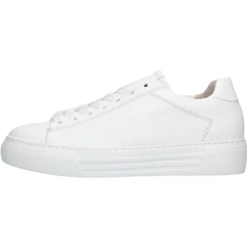 Weiße Low-Top Sneakers Comfort Kollektion , Damen, Größe: 37 1/2 EU - Gabor - Modalova