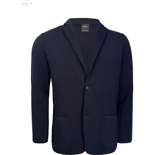 Blazers, male, , Size: M Travelwool Navy Jacket - Gran Sasso - Modalova