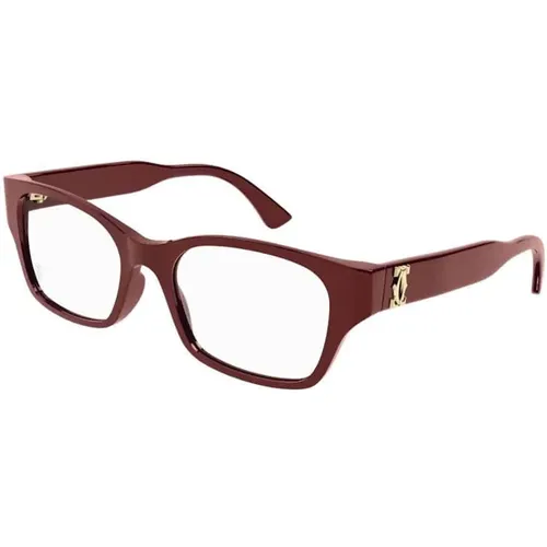 Burgundy Burgundy Tra Glasses , unisex, Sizes: 52 MM - Cartier - Modalova