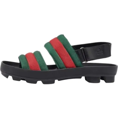 Pre-owned Canvas sandals , male, Sizes: 7 UK - Gucci Vintage - Modalova