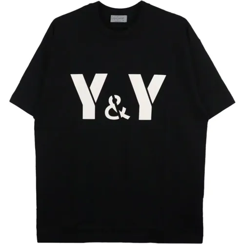 Oversize T-shirt with Y&Y Print , male, Sizes: L - Yohji Yamamoto - Modalova