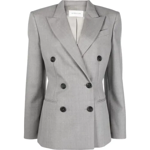 Blazers, female, , Size: S Jackets Grey - Armarium - Modalova