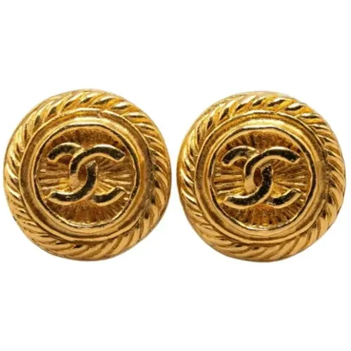 Pre-owned Jewellery, female, , Size: ONE SIZE Pre-owned Metal earrings - Chanel Vintage - Modalova