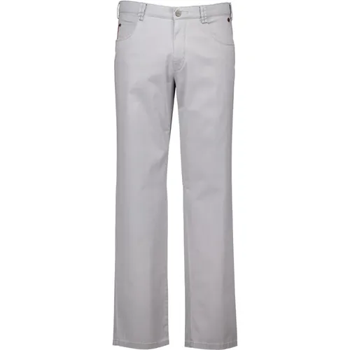 Chinos, male, , Size: W26 Grey Chino Pants Diego - Meyer - Modalova