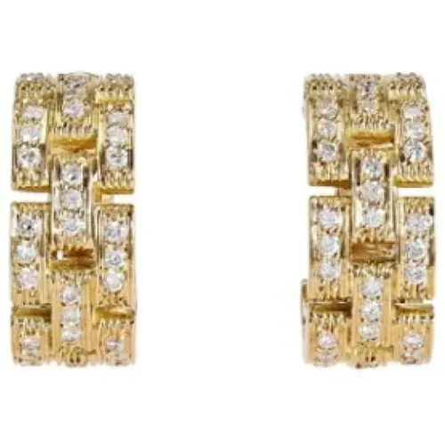 Pre-owned Jewellery, female, , Size: ONE SIZE Pre-owned Gold earrings - Cartier Vintage - Modalova