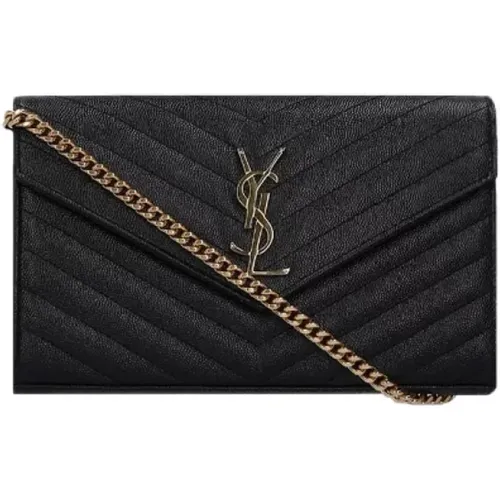 Pre-owned Leather wallets , female, Sizes: ONE SIZE - Yves Saint Laurent Vintage - Modalova