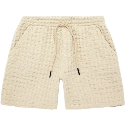 Casual Shorts, male, , Size: XL Waffle Texture Shorts - OAS - Modalova