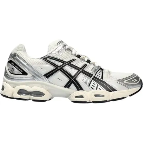 Sneakers, male, , Size: 8 1/2 US Cream Black Gel Nimbus 9 Sneakers - ASICS - Modalova