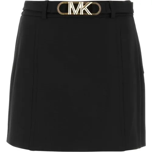 Stretch polyester min skirt , female, Sizes: 2XS - Michael Kors - Modalova