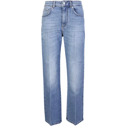 Vintage Medium 90 Crop Flare Jeans , female, Sizes: W28 - Stella Mccartney - Modalova