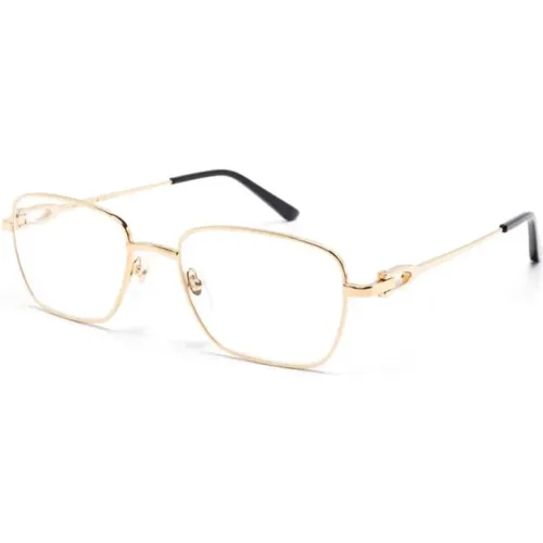 Glasses, male, , Size: 54 MM Ct0519O 001 Optical Frame - Cartier - Modalova