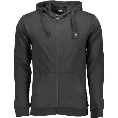 Zip-throughs, male, , Size: M Hooded Zip Sweatshirt Embroidered Logo - Sergio Tacchini - Modalova