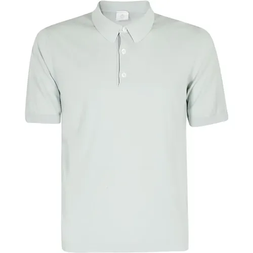 Baumwoll-Polo-Shirt Crepe Gefärbt , Herren, Größe: M - Eleventy - Modalova